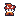 Pixelporträt aus dem Spiel: Rot gekleidete Katze